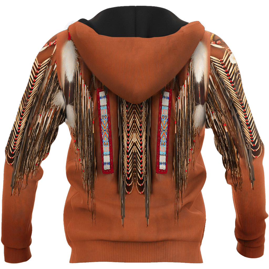 Classic Native American Culture Hoodie For Traditional Themes Outdoor Events And Casual Travel