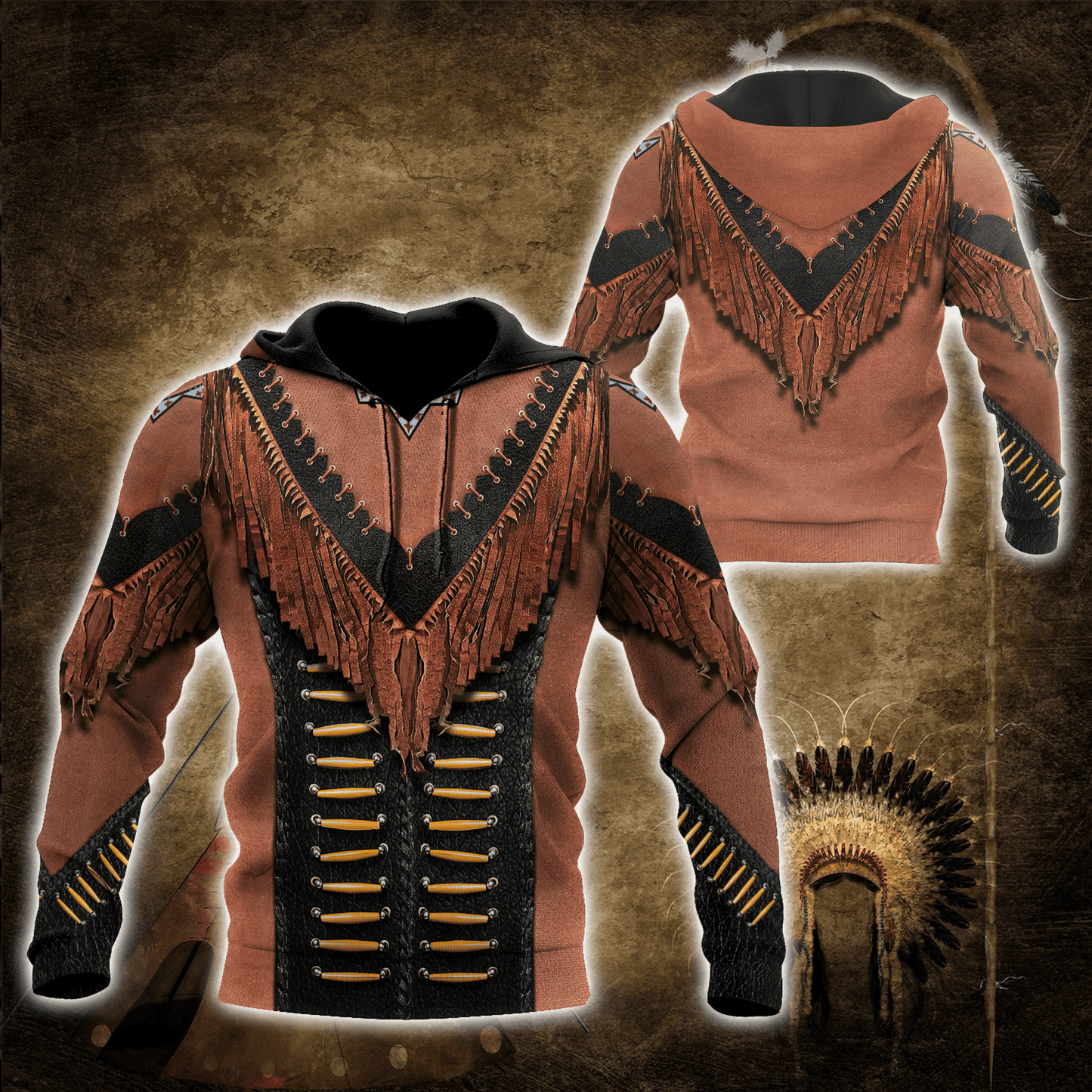 Bold Native American Culture Hoodie For Cultural Appreciation Events Casual Wear And Thoughtful Gifting