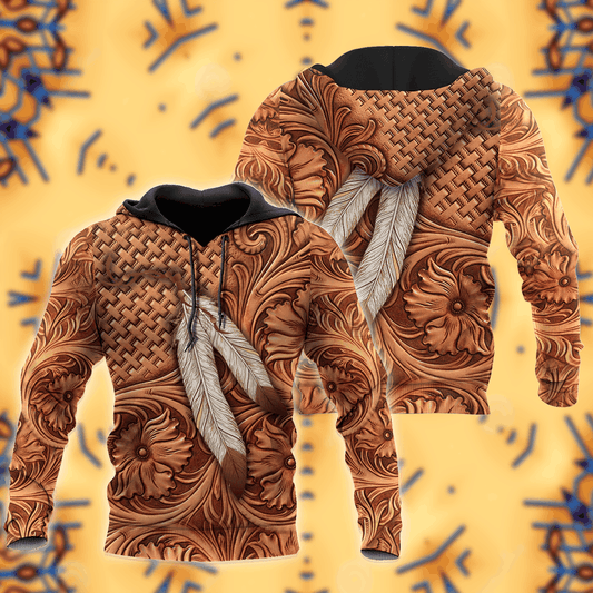 Detailed Native American Culture Hoodie For Heritage Events Weekend Outings And Comfortable Streetwear