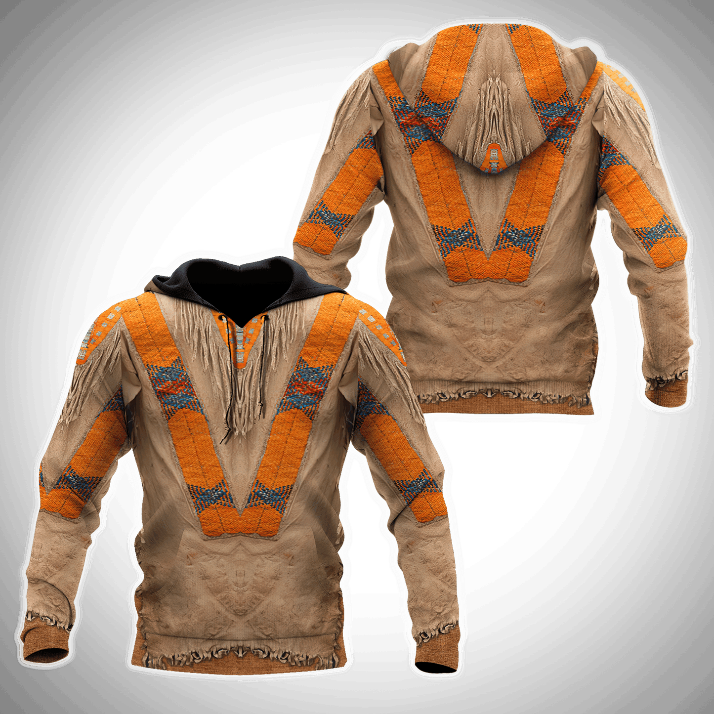Modern Native American Culture Hoodie For Heritage Events Weekend Outings And Comfortable Streetwear