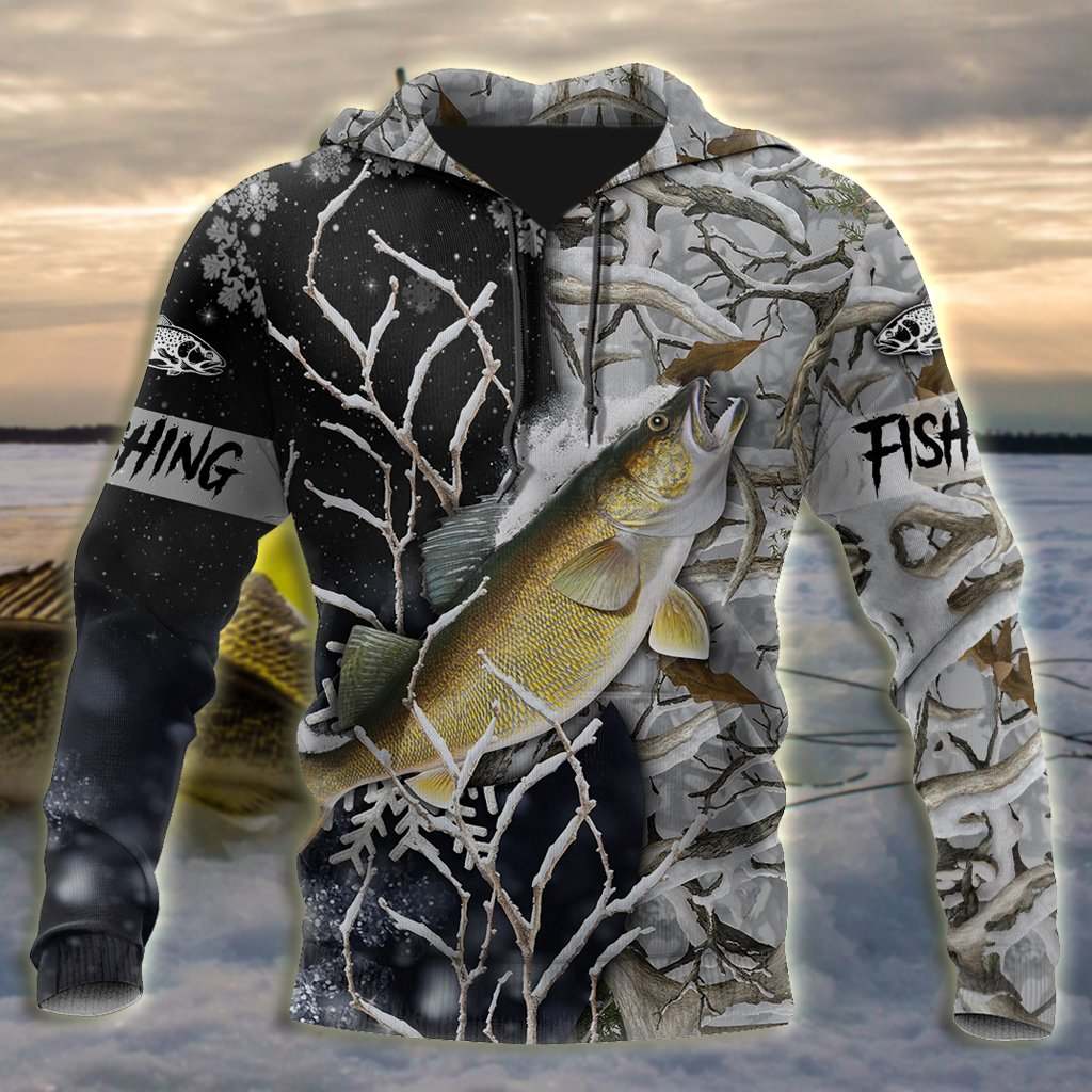 Walleye Ice Fishing Gear Hoodie For Anglers Outdoor Adventures Travel And Everyday Comfort