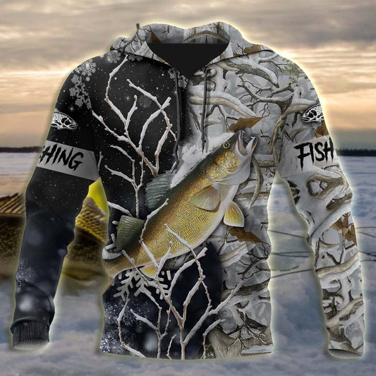 Walleye Ice Fishing Gear Hoodie For Anglers Outdoor Adventures Travel And Everyday Comfort