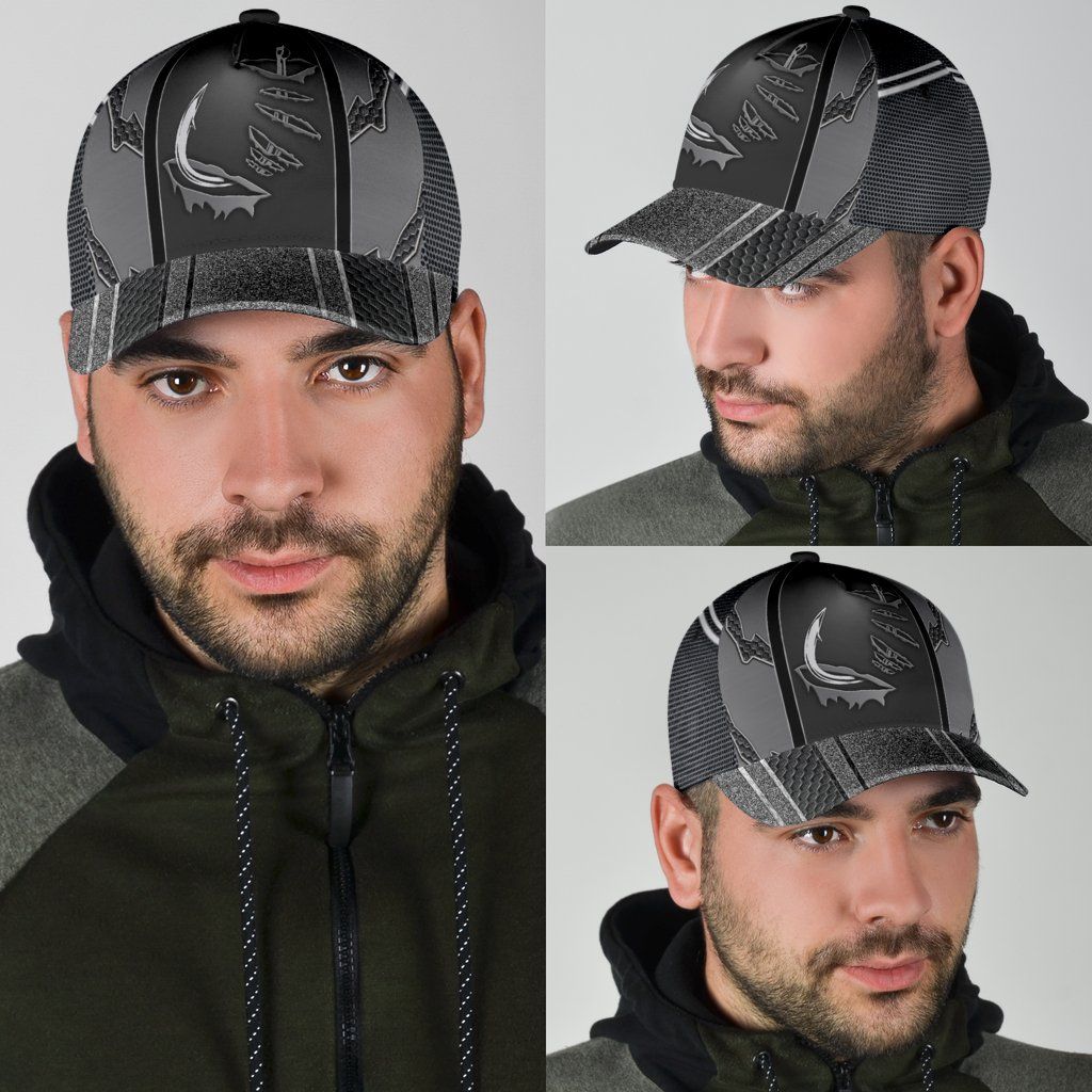 Fishing Hook 3D Design Classic Cap For Outdoor Activities Weekend Trips And Casual Wear