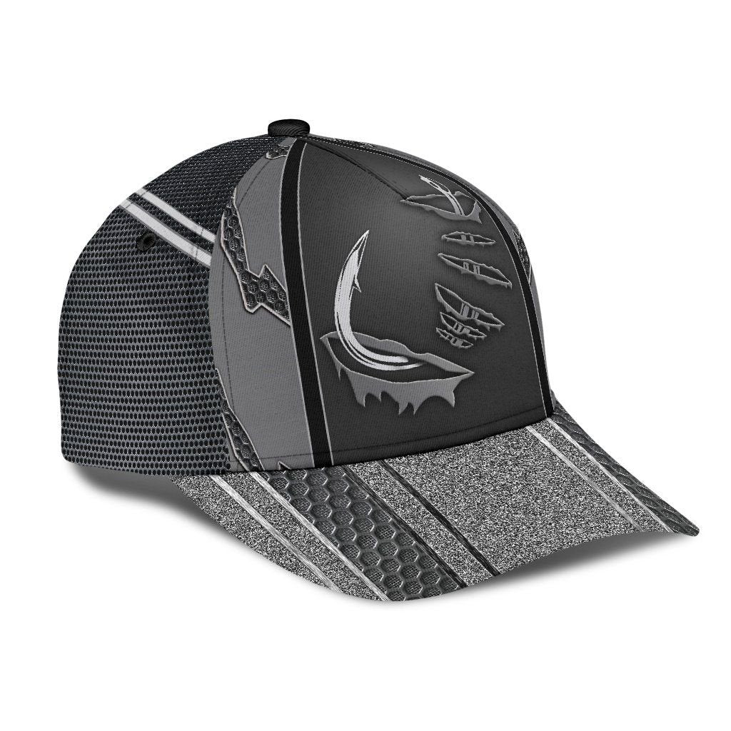 Fishing Hook 3D Design Classic Cap For Outdoor Activities Weekend Trips And Casual Wear