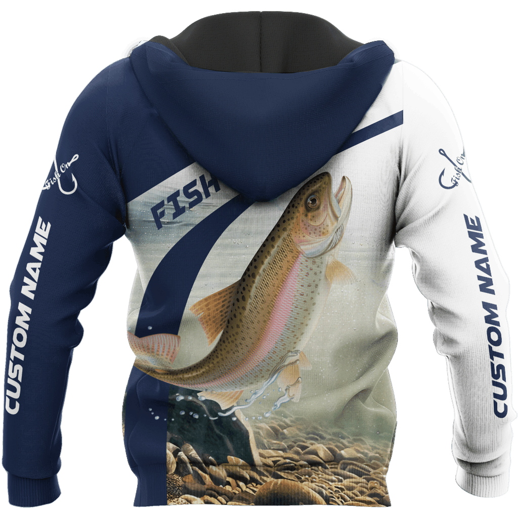Rainbow Trout Fishing Hoodie For Coastal Fishing Trips Casual Outfits And Weekend Travel