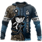 Blue Best Carp Fishing Hoodie For Angling Enthusiasts Travel Days And Relaxed Daily Wear