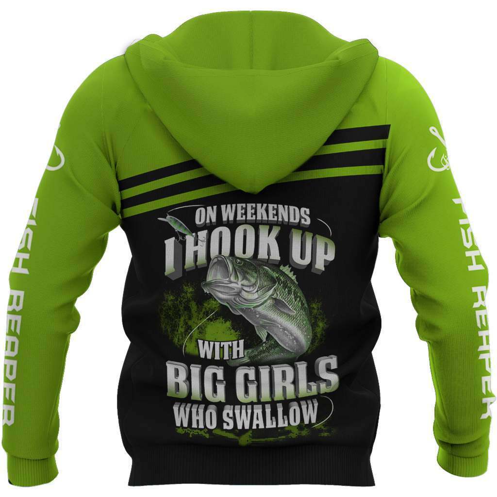 Green Fishing Bass Hoodie For Lake Days Outdoor Travel And Thoughtful Angler Gifting