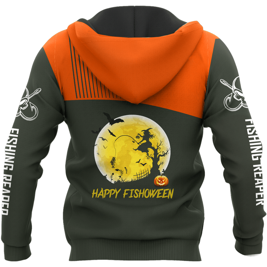 Fishing Broom Halloween Hoodie For Lake Days Outdoor Travel And Thoughtful Angler Gifting