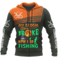 Fishing Broom Halloween Hoodie For Lake Days Outdoor Travel And Thoughtful Angler Gifting