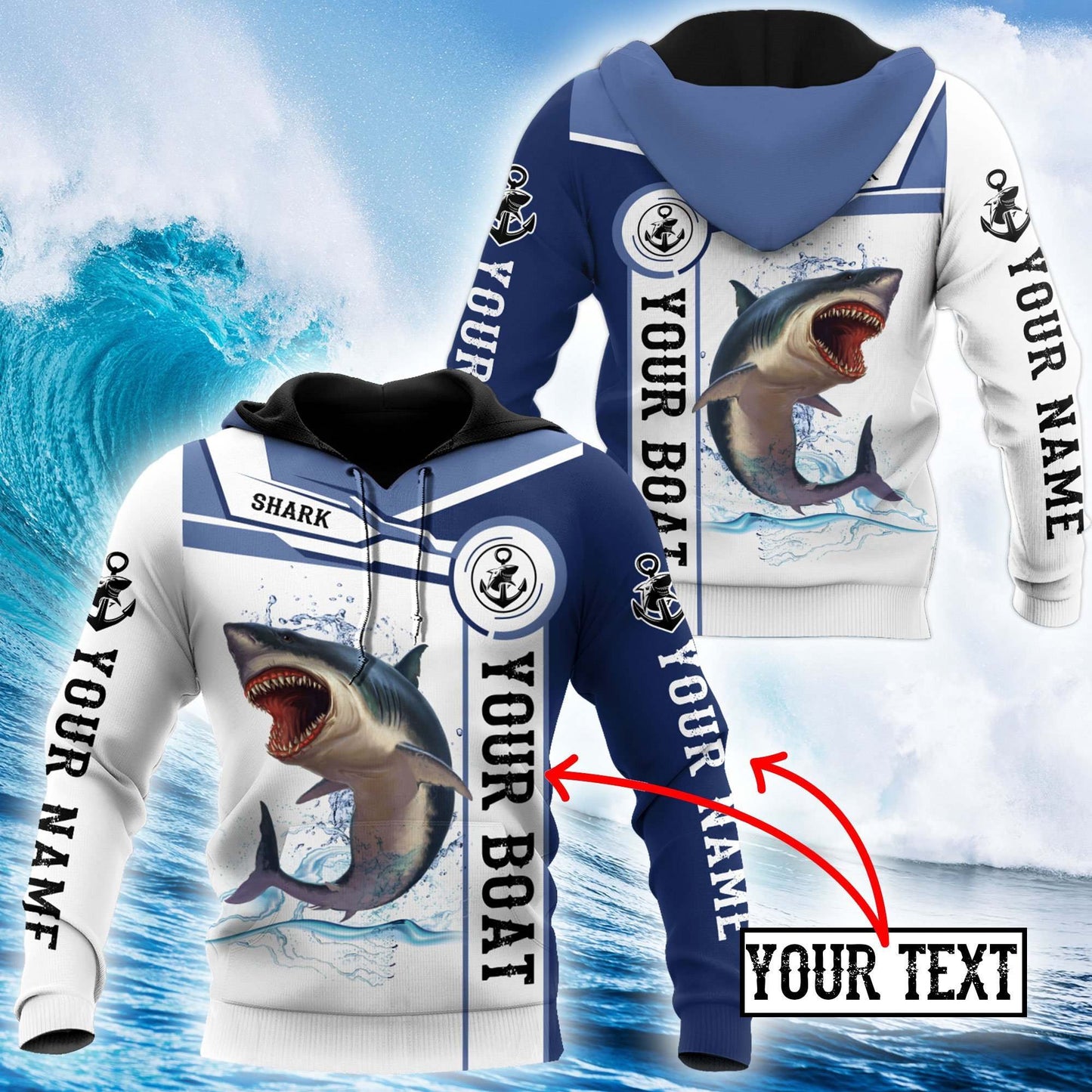 Shark Fishing Hoodie For Anglers Outdoor Adventures Travel And Everyday Comfort