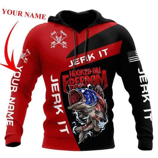 Hooked Freedom Fishing Hoodie For Weekend Fishing Outdoor Comfort And Everyday Outfits