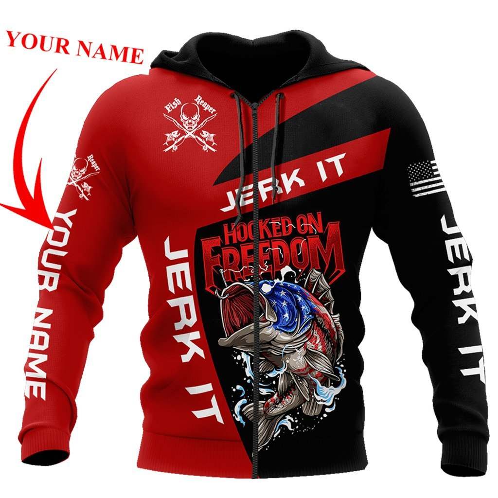 Hooked Freedom Fishing Hoodie For Weekend Fishing Outdoor Comfort And Everyday Outfits