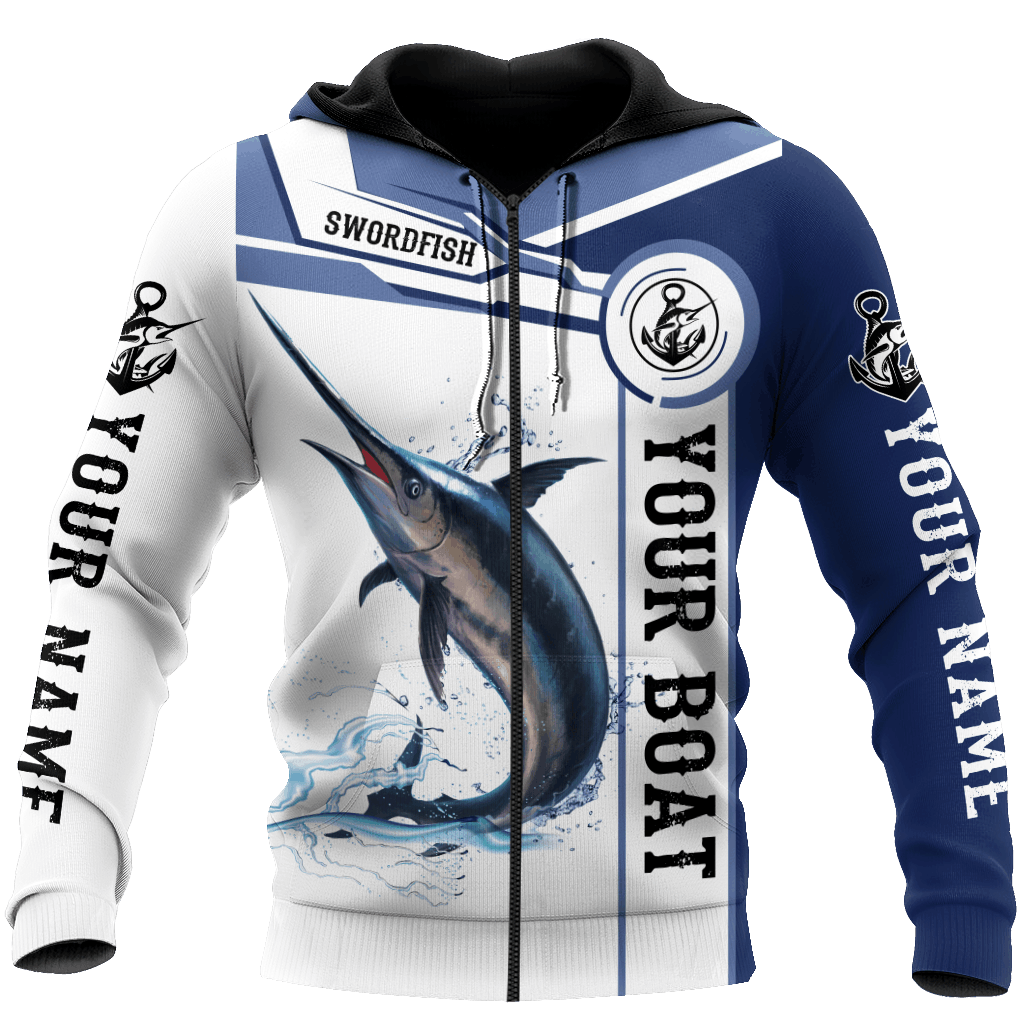Swordfish Fishing Hoodie For Coastal Fishing Trips Casual Outfits And Weekend Travel