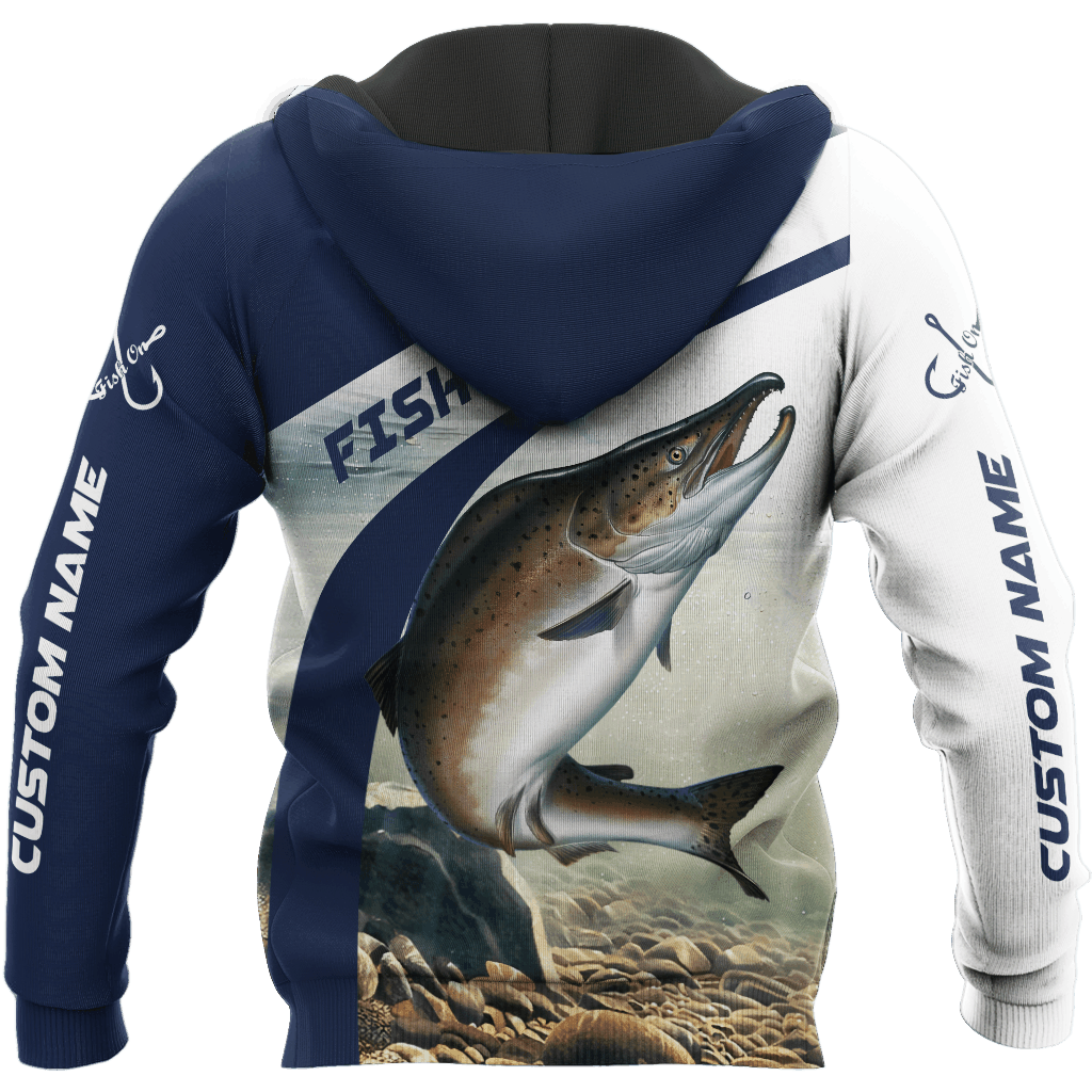 Trout Salmon Fishing Hoodie For Angling Enthusiasts Travel Days And Relaxed Daily Wear