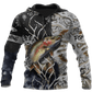 Trout Salmon Ice Fishing Hoodie For Weekend Fishing Outdoor Comfort And Everyday Outfits