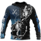 Blue Bass Fishing Tattoo Rule Hoodie For Lakeside Adventures Casual Streetwear And Seasonal Travel