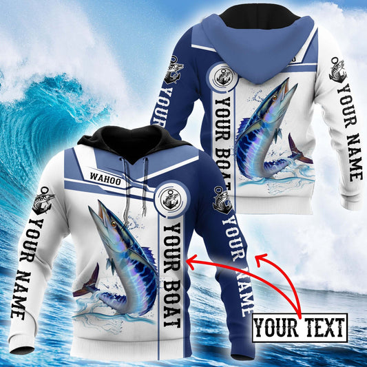 Wahoo Fishing Hoodie For Fishermen Camping Adventures And Comfortable Streetwear
