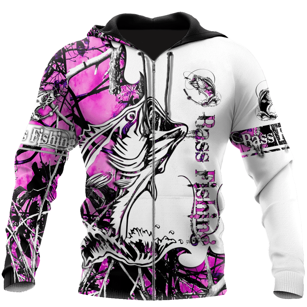 Bass Fishing Sport Country Girl Camo Tattoo Hoodie For Lakeside Adventures Casual Streetwear And Seasonal Travel
