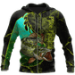 Northern Pike Fishing Underwater Yin Yang Camo Hoodie For Fishermen Camping Adventures And Comfortable Streetwear