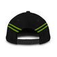 Green Bass Fishing Hook 3D Design Classic Cap For Travel Adventures Weekend Wear And Casual Style