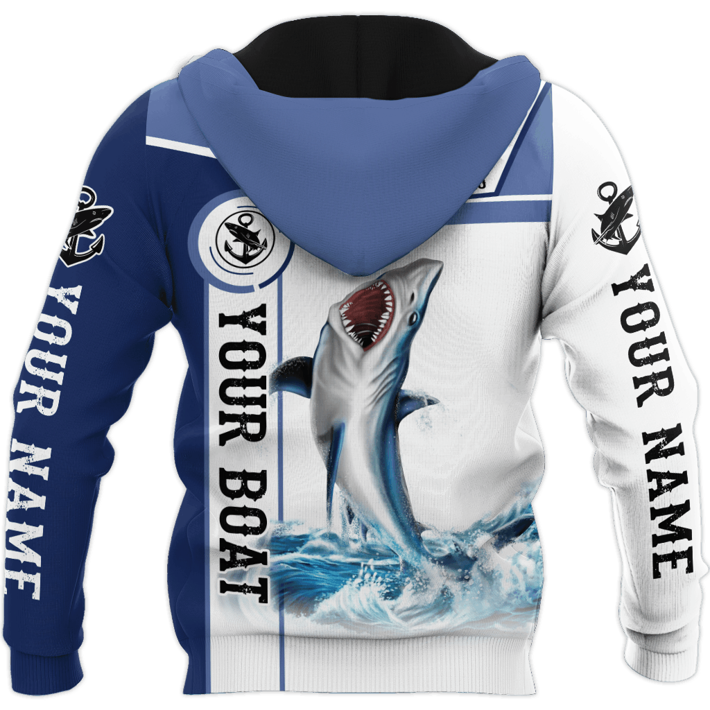 Shortfin Mako Fishing Hoodie For Lakeside Adventures Casual Streetwear And Seasonal Travel