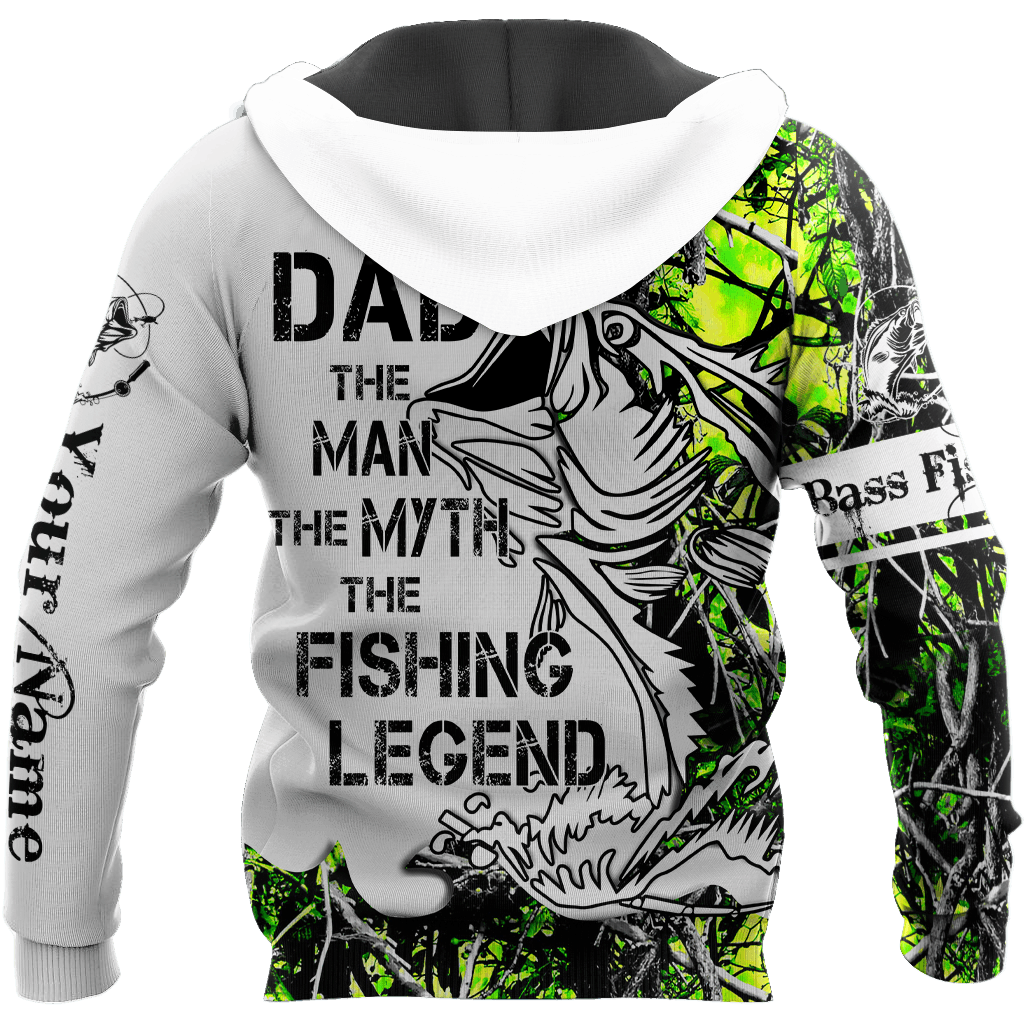 Dad Bass Fishing Tattoo Hoodie For Lake Days Outdoor Travel And Thoughtful Angler Gifting