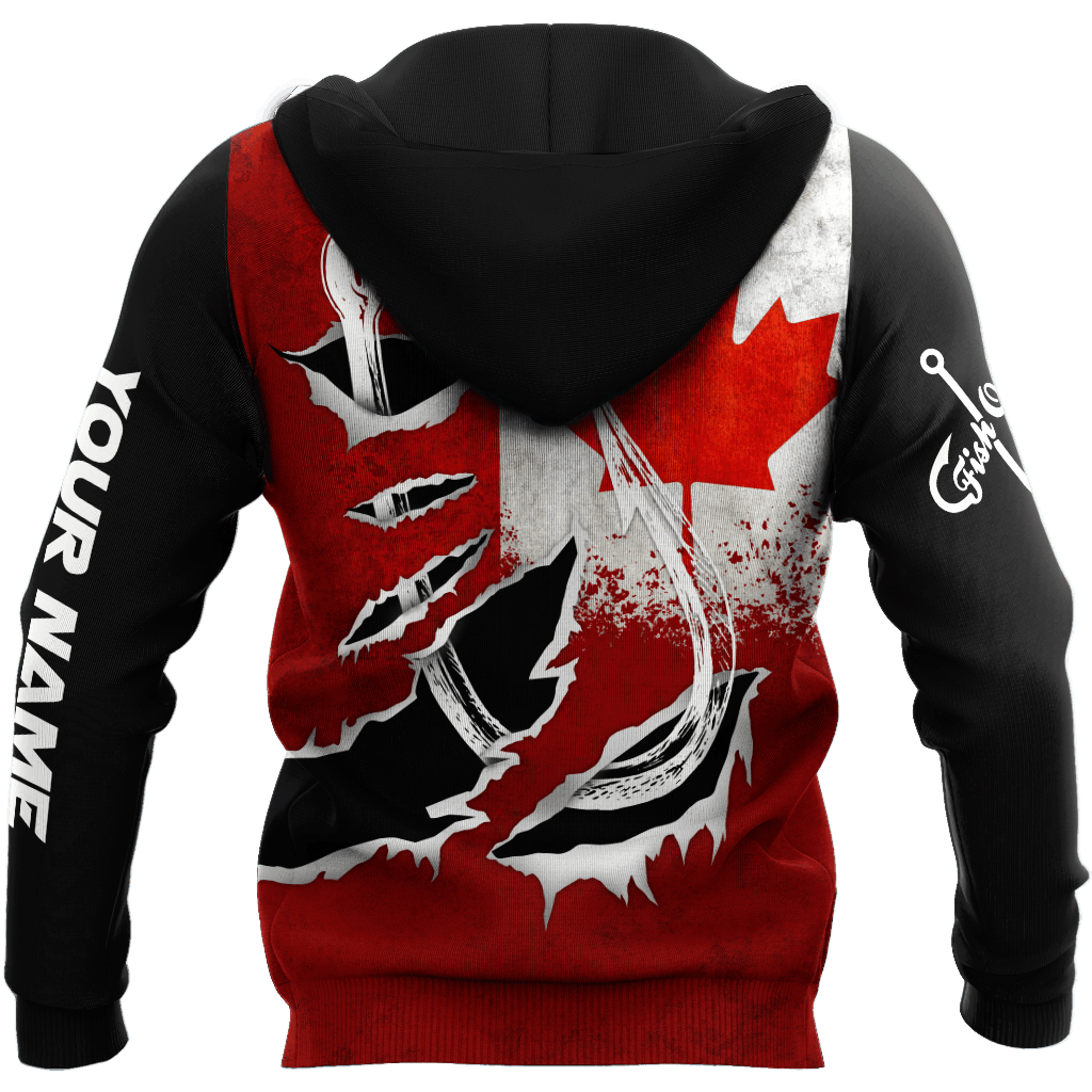 Fishing Passion Canada Hoodie For Fishing Trips Weekend Outings And Relaxed Casual Wear