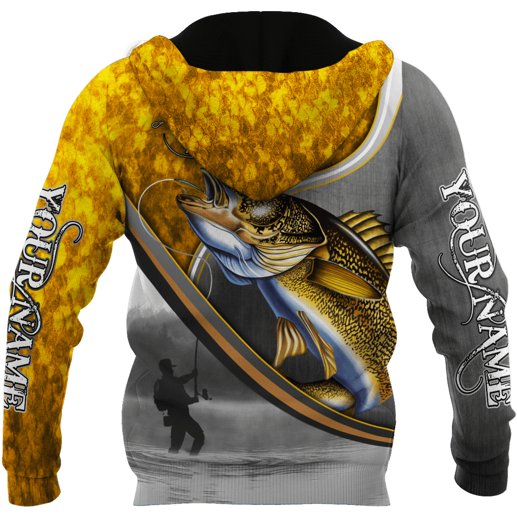 Walleye Fishing Fisherman Camo Hoodie For Lake Days Outdoor Travel And Thoughtful Angler Gifting