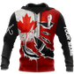 Fishing Passion Canada Hoodie For Fishing Trips Weekend Outings And Relaxed Casual Wear
