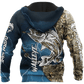 Blue Walleye Fishing Gear Hoodie For River Adventures Outdoor Events And Everyday Style