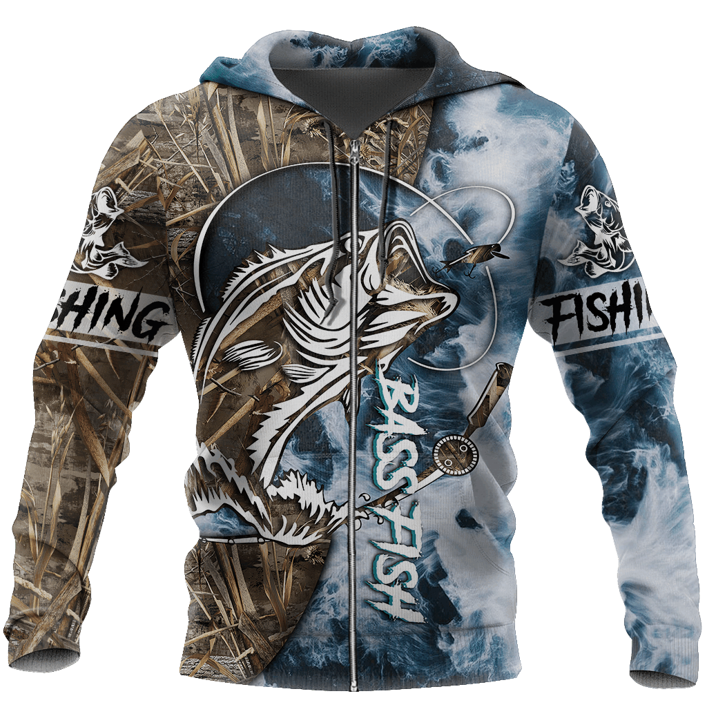 Sea Bass Fishing Hook Up Gear Hoodie For Lakeside Adventures Casual Streetwear And Seasonal Travel
