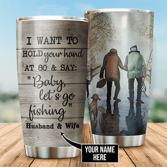 Fishing Couple Personalized 20 Oz Tumbler For Coffee Travel And Daily Drinks