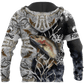 Trout Salmon Ice Fishing Hoodie For Weekend Fishing Outdoor Comfort And Everyday Outfits