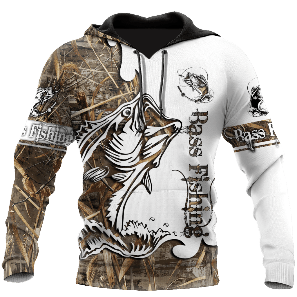 Bass Fishing Sport Muddy Water Camo Tattoo Hoodie For Lake Days Outdoor Travel And Thoughtful Angler Gifting