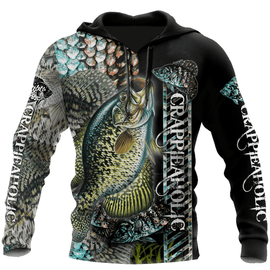 Fishing Enthusiast Crappie Camo Hoodie For Fishing Lovers Outdoor Trips And Thoughtful Gift Giving