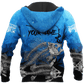 Blue Master Baiter Fishing Hoodie For Lake Days Outdoor Travel And Thoughtful Angler Gifting