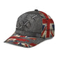 United Kingdom Fishing Hook 3D Design Classic Cap For Relaxed Outfits Outdoor Events And Holiday Trips