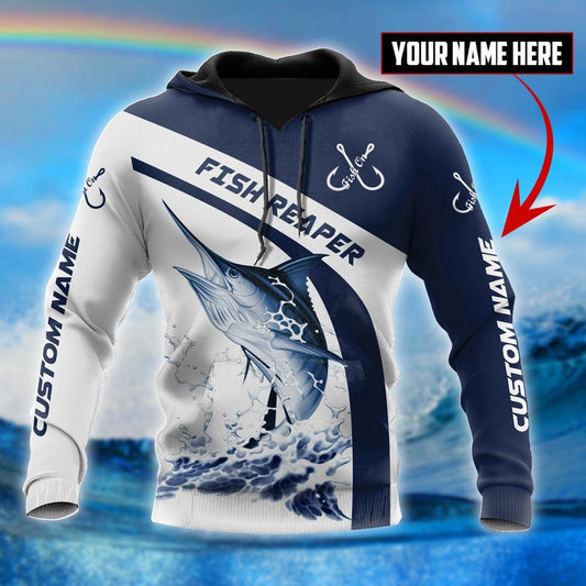 Marlin Fishing Hoodie For Anglers Nature Trips Holidays And Relaxed Layering