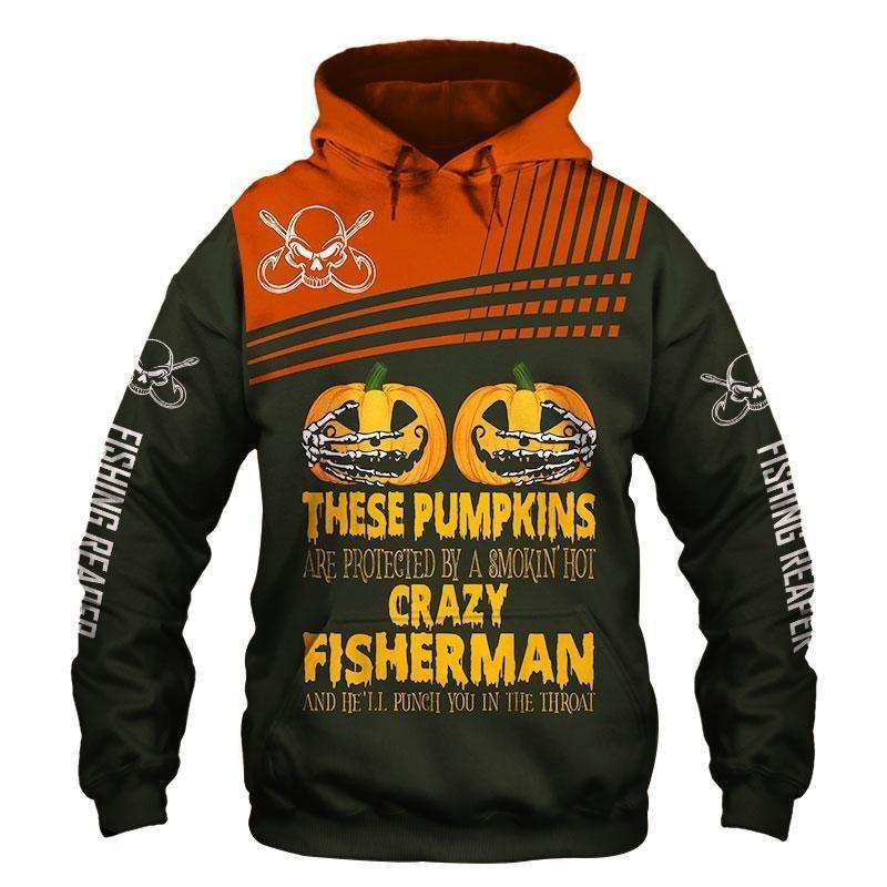 Fishing Pumpkins Halloween Hoodie For Anglers Outdoor Adventures Travel And Everyday Comfort