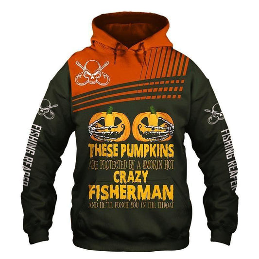 Fishing Pumpkins Halloween Hoodie For Anglers Outdoor Adventures Travel And Everyday Comfort