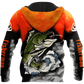 Orange Fisherman Big Game Fishing Hoodie For River Adventures Outdoor Events And Everyday Style