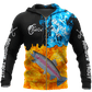 Rainbow Trout Fire Hoodie For Coastal Fishing Trips Casual Outfits And Weekend Travel