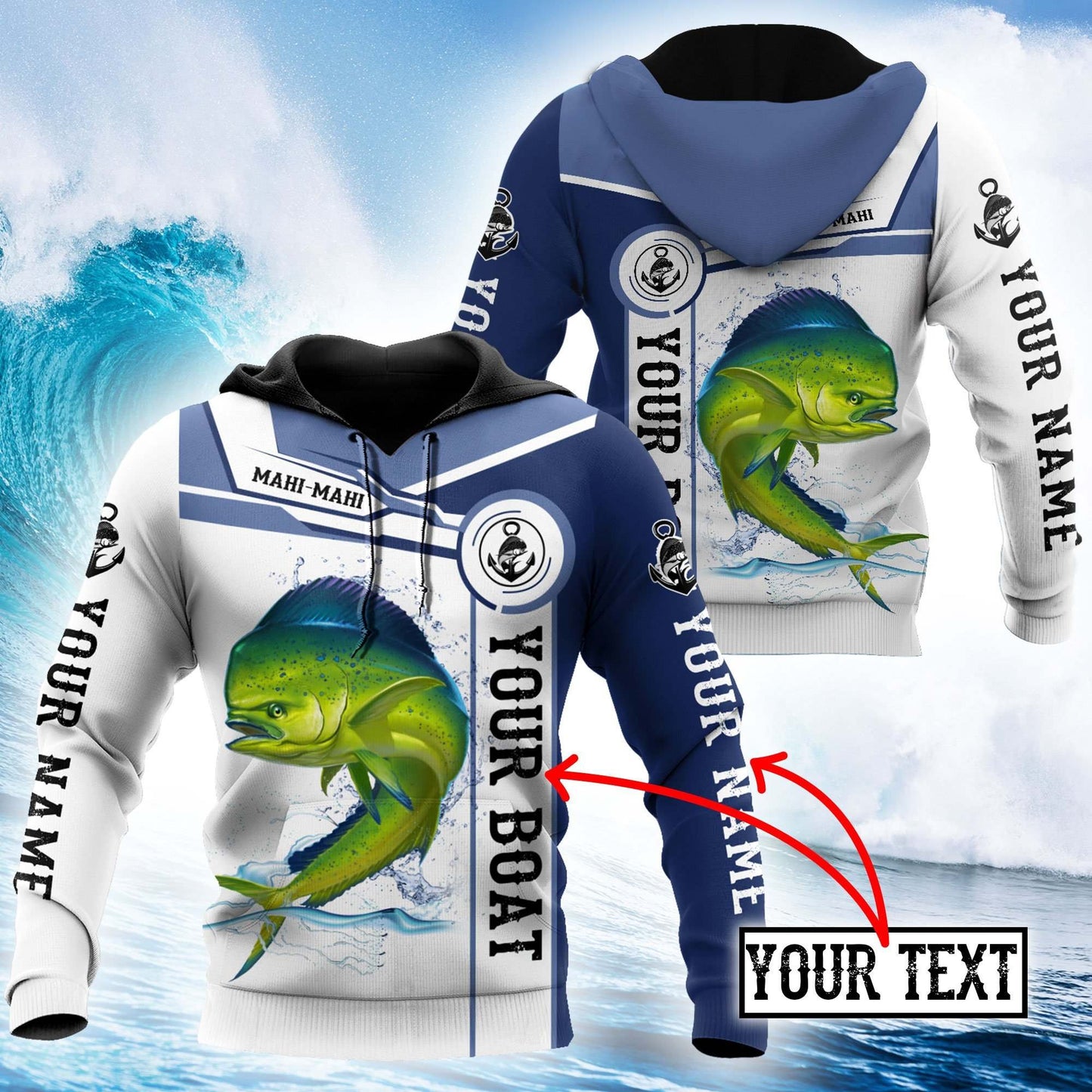Mahi Fishing Hoodie For Coastal Fishing Trips Casual Outfits And Weekend Travel