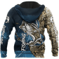 Blue Bass Fishing Sport Hoodie For Weekend Fishing Outdoor Comfort And Everyday Outfits