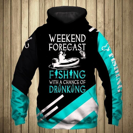 Fishing Forecast Hoodie For Fishing Lovers Outdoor Trips And Thoughtful Gift Giving