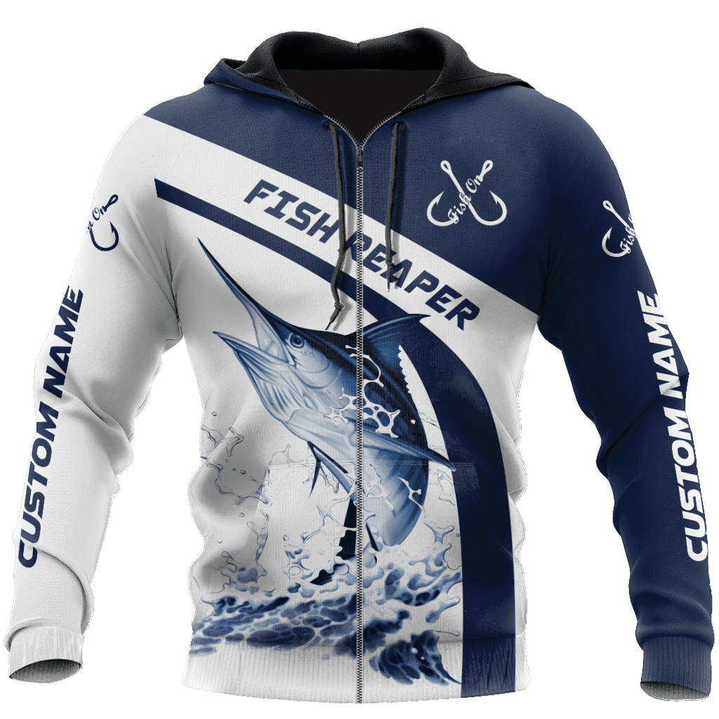 Marlin Fishing Hoodie For Anglers Nature Trips Holidays And Relaxed Layering