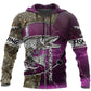 Pink Northern Pike Fishing Camo Hoodie For River Adventures Outdoor Events And Everyday Style