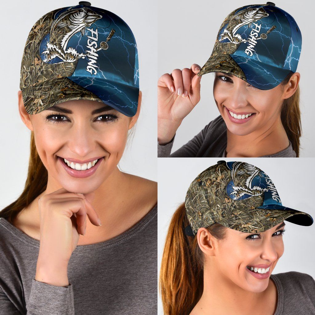 Bass Fishing Hook 3D Design Classic Cap For Seasonal Events Outdoor Trips And Everyday Comfort