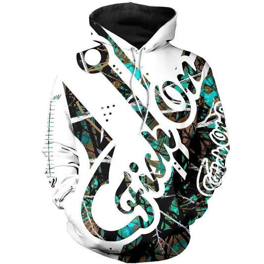 Fish Muddy Camo Fishing Hoodie For Angling Enthusiasts Travel Days And Relaxed Daily Wear