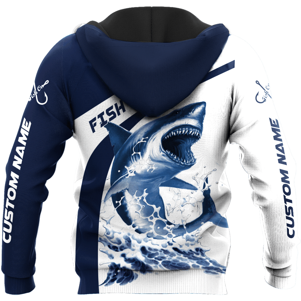 Shark Fishing Hoodie For Lakeside Adventures Casual Streetwear And Seasonal Travel